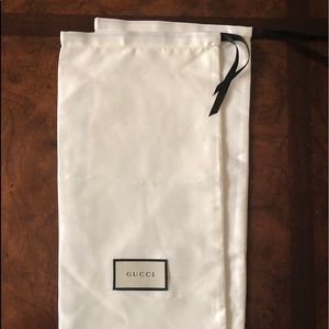 100% Authentic satin Gucci dust bags pair